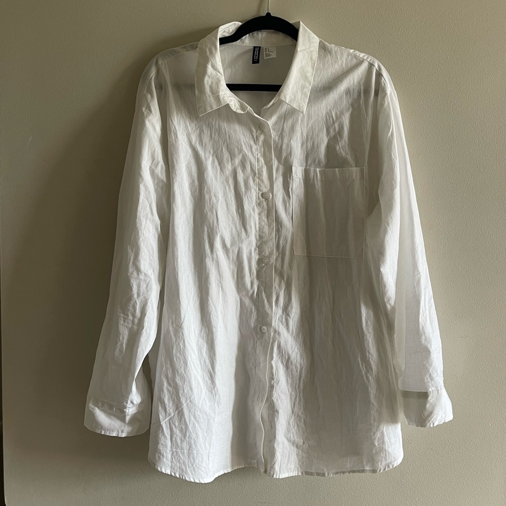 H&M White Button Up Shirt